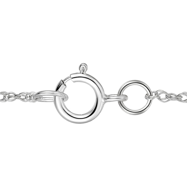 Blue Topaz and Diamond Accent Pendant in 10K White Gold