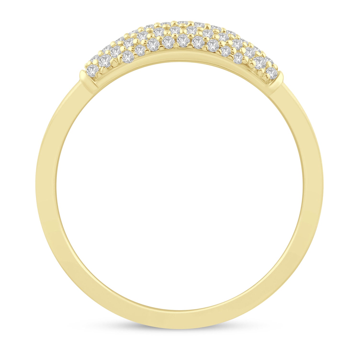 Diamond Pavé Ring in 10K Yellow Gold (1/5 ct. tw.)