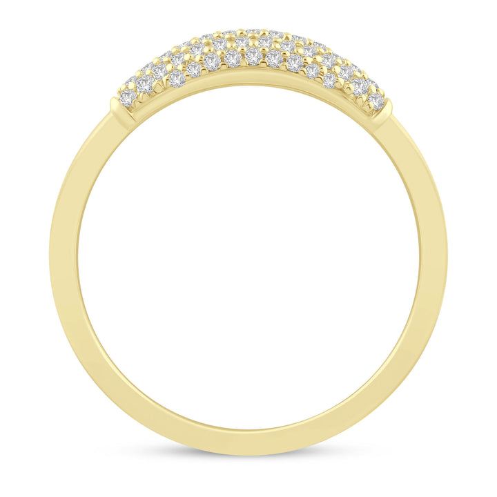 Diamond Pavé Ring in 10K Yellow Gold (1/5 ct. tw.)