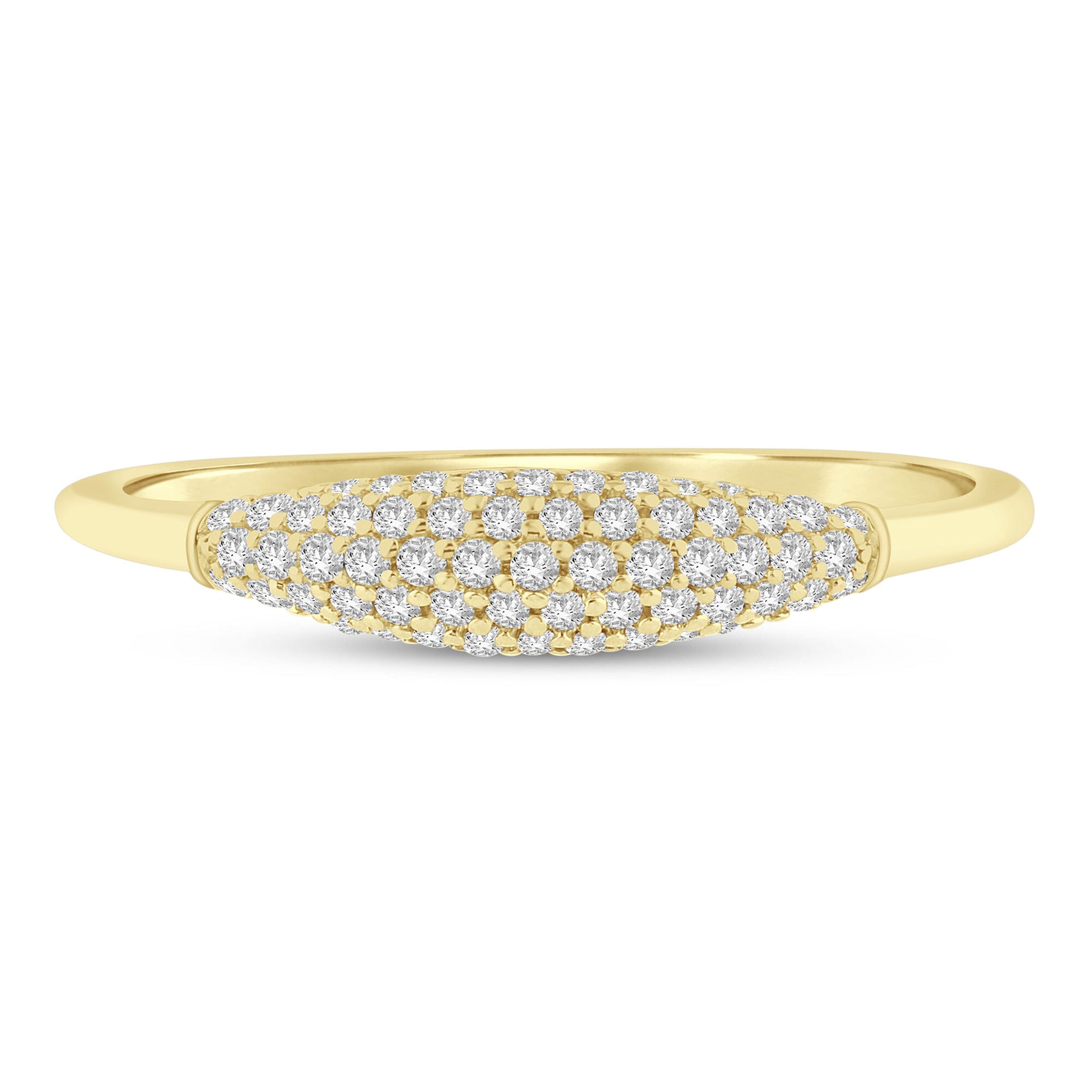 Diamond Pavé Ring in 10K Yellow Gold (1/5 ct. tw.)