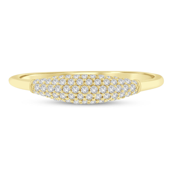 Diamond Pavé Ring in 10K Yellow Gold (1/5 ct. tw.)