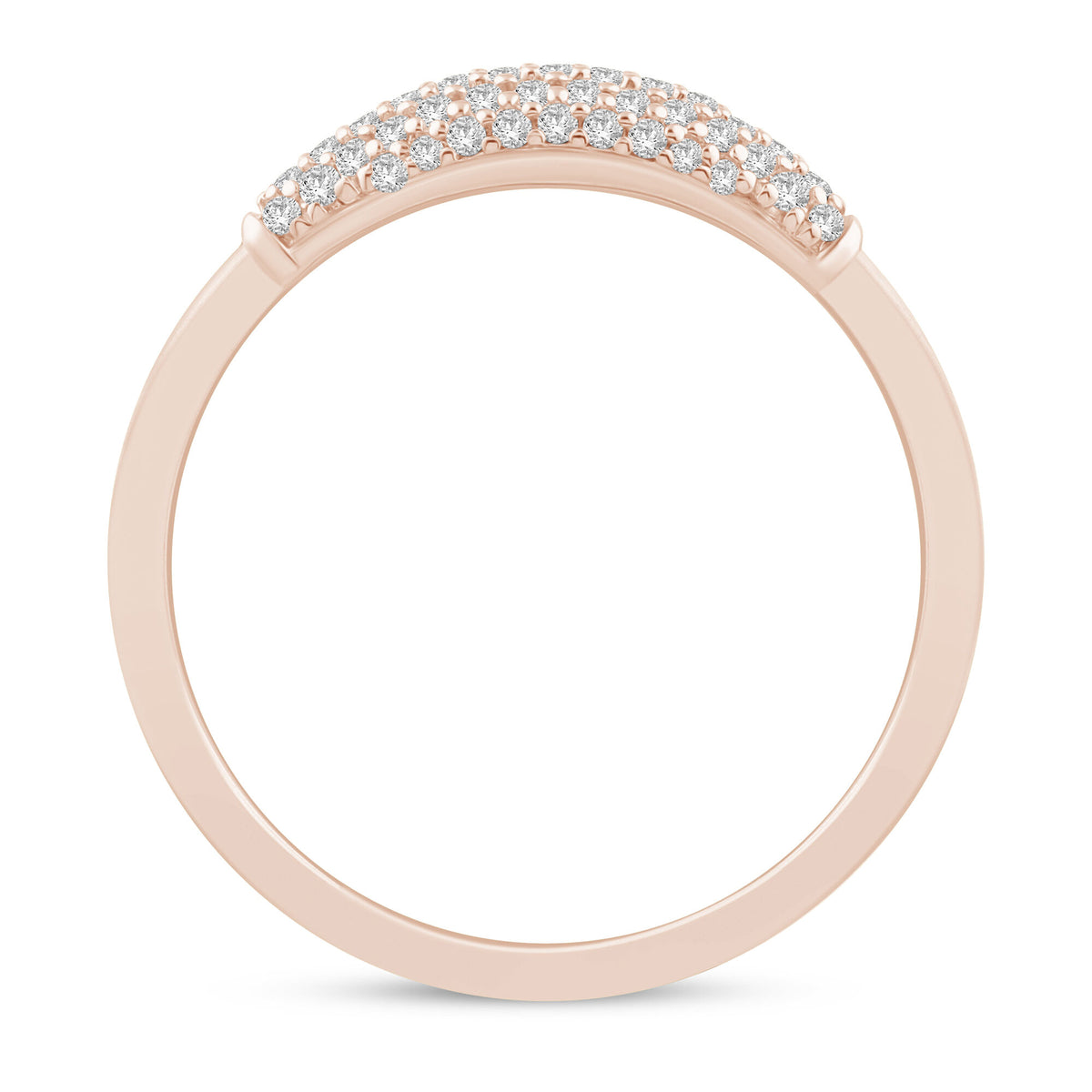 Diamond Pavé Ring in 10K Rose Gold (1/5 ct. tw.)