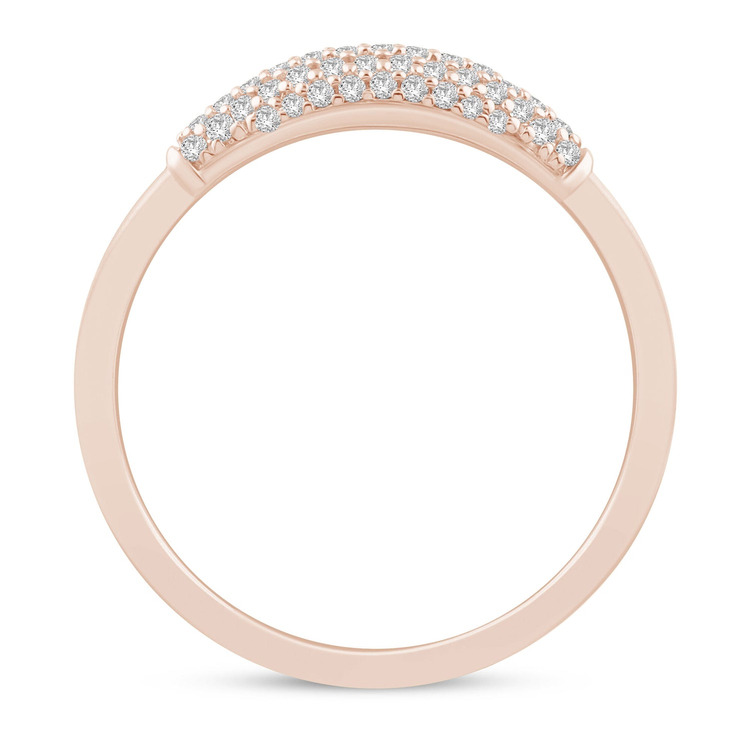 Diamond Pavé Ring in 10K Rose Gold (1/5 ct. tw.)
