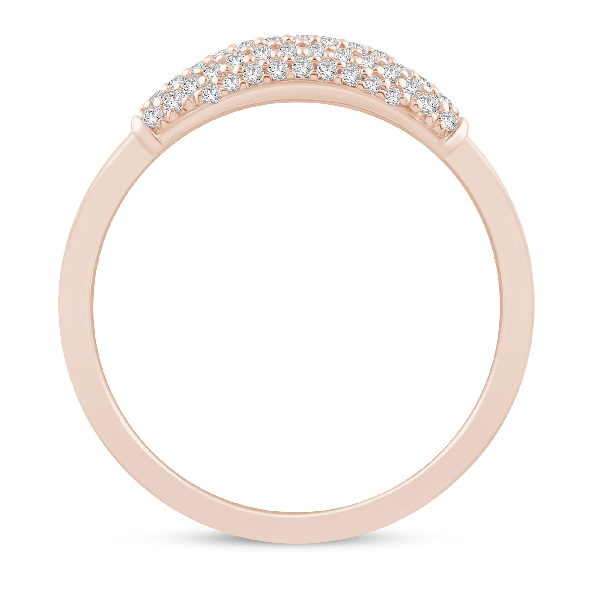 Diamond Pavé Ring in 10K Rose Gold (1/5 ct. tw.)