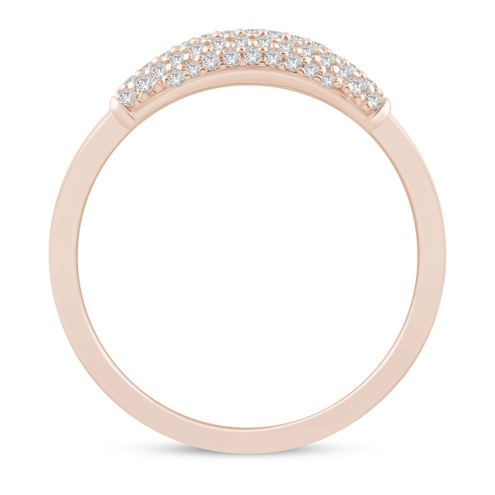 Diamond Pavé Ring in 10K Rose Gold (1/5 ct. tw.)