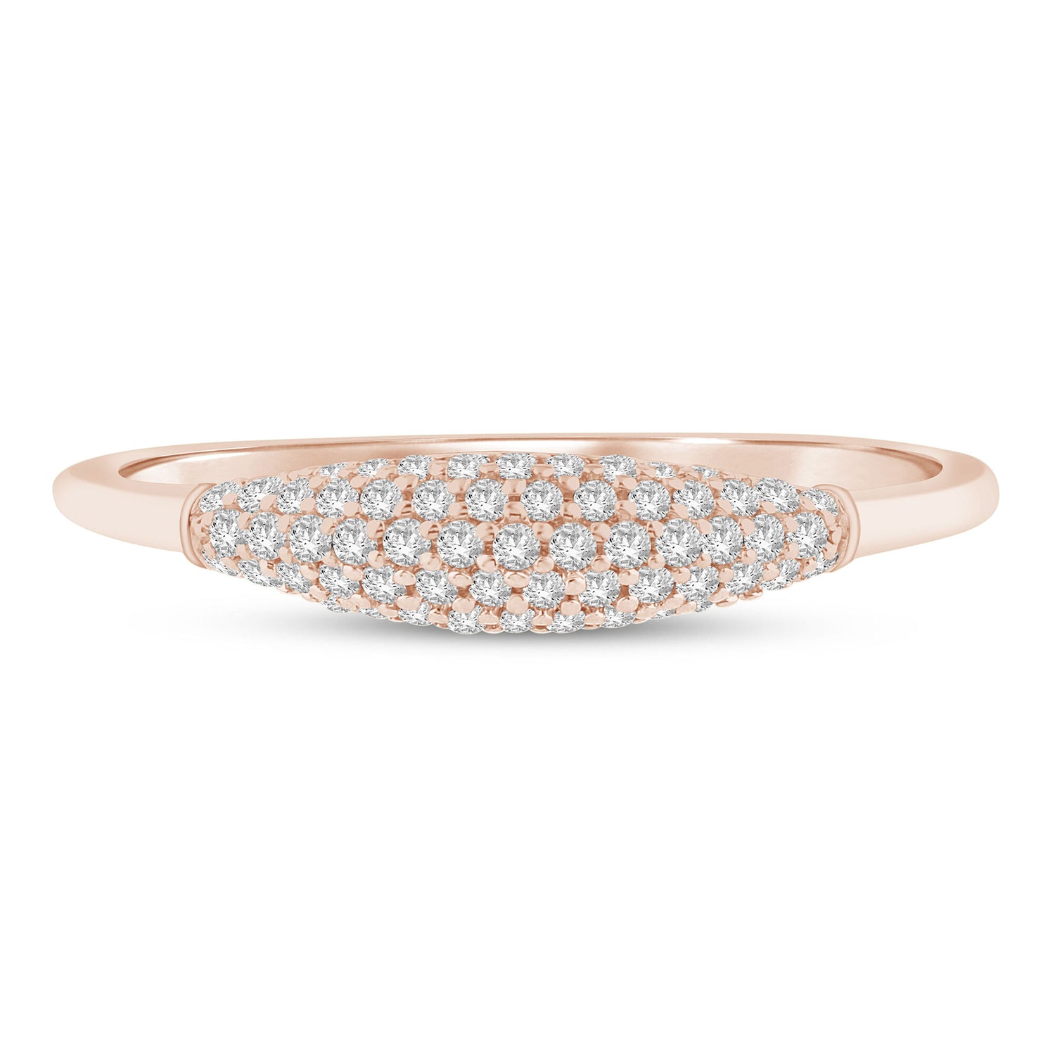 Diamond Pavé Ring in 10K Rose Gold (1/5 ct. tw.)