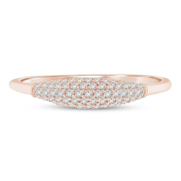 Diamond Pavé Ring in 10K Rose Gold (1/5 ct. tw.)