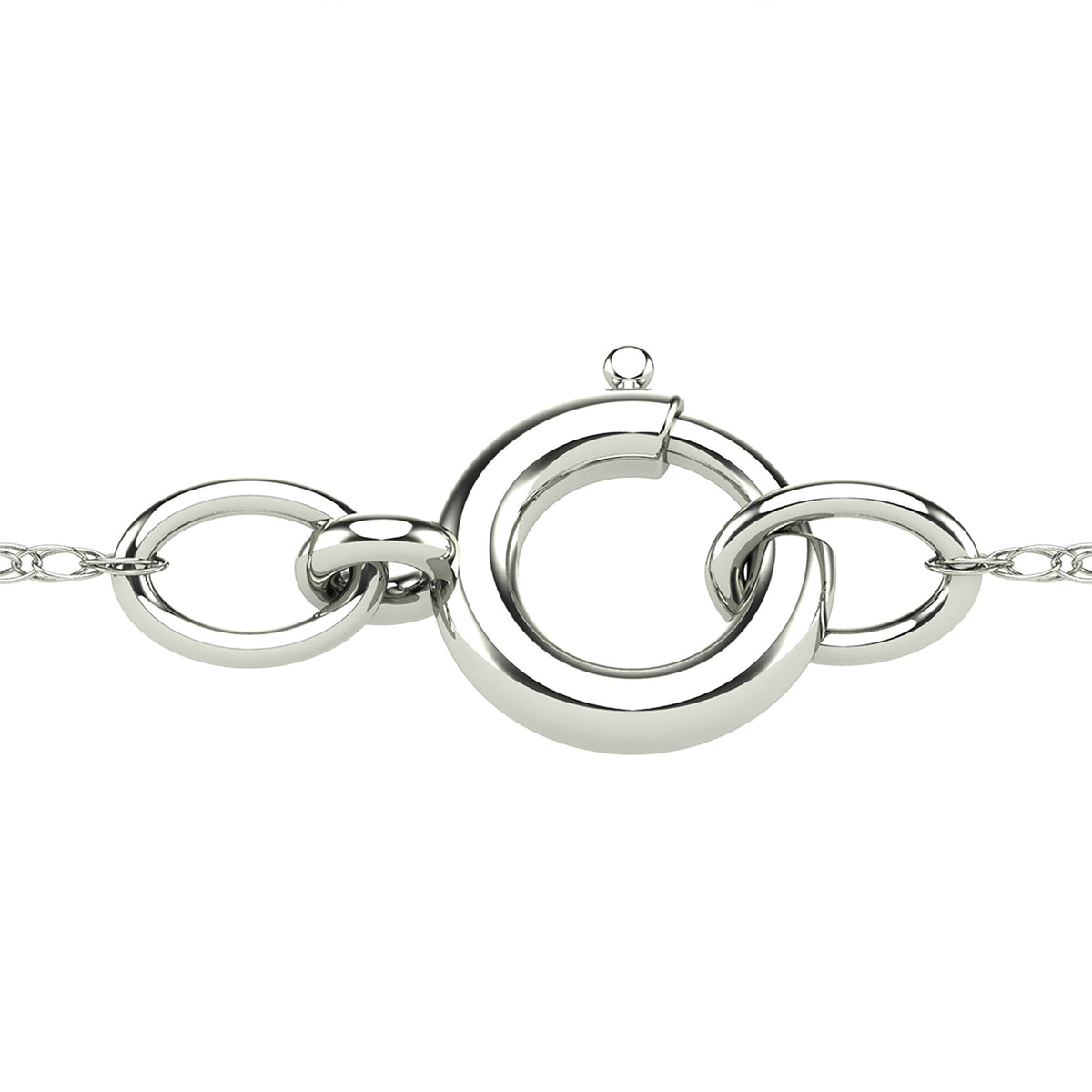 Diamond Accent Cross Pendant in 14K White Gold