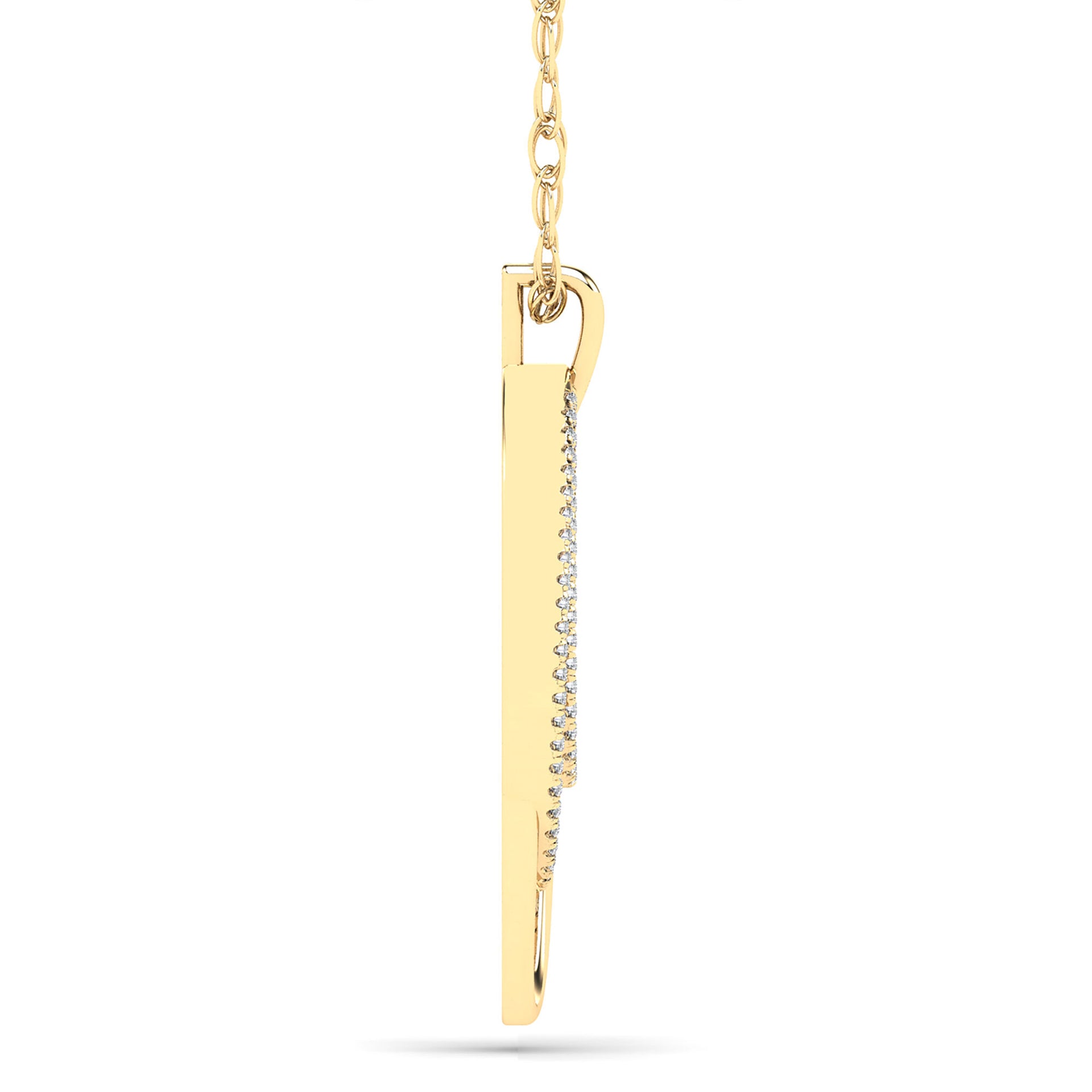 Diamond Multi-Loop Pendant in 14K Yellow Gold (1/5 ct. tw.)