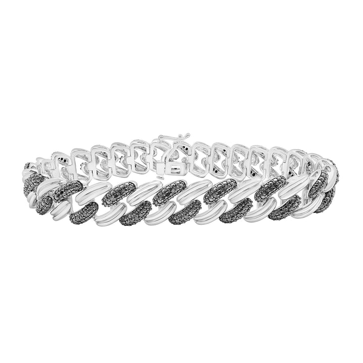 Black Diamond Bracelet in Sterling Silver (1 ct. tw.)