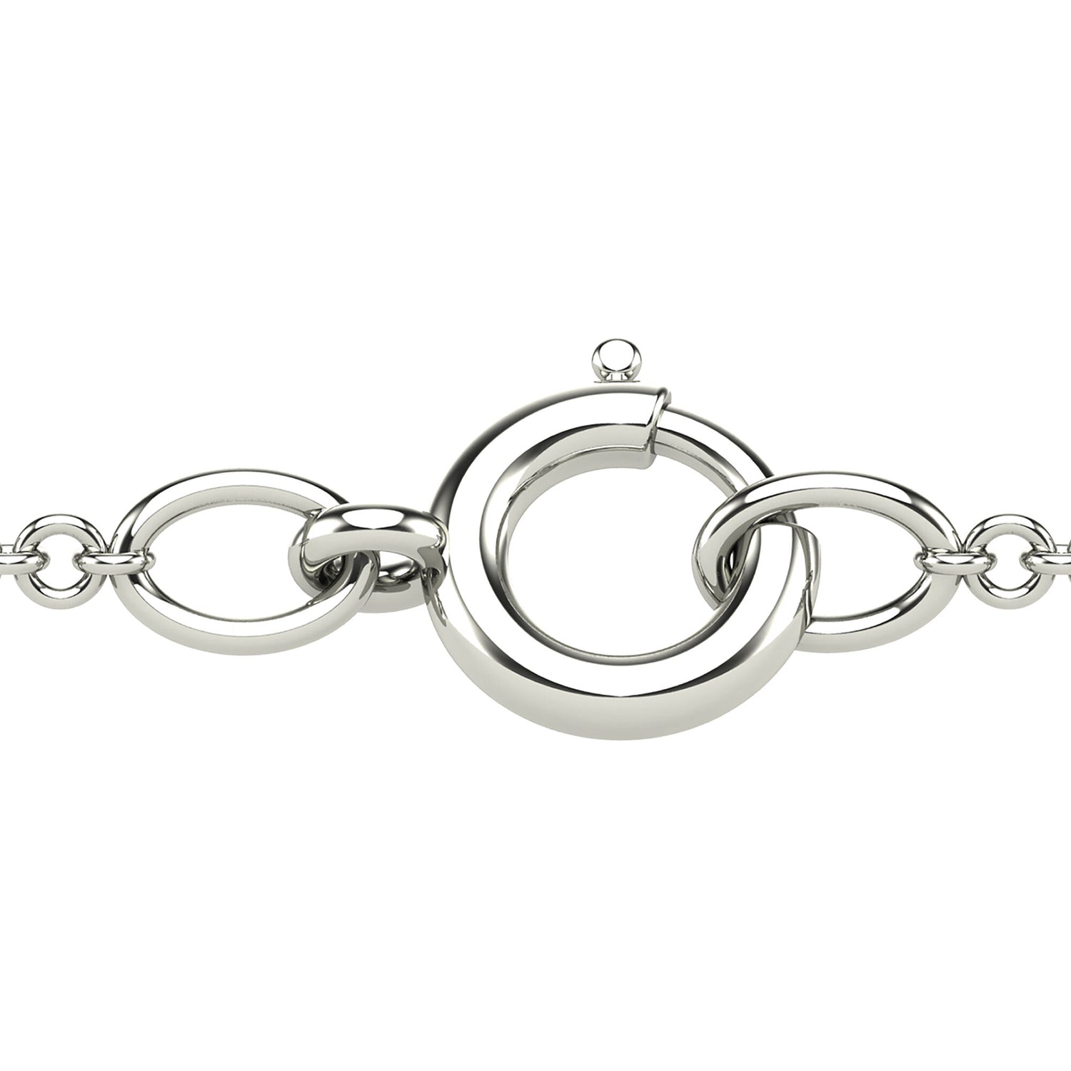 Diamond Accent Heart Necklace in 10K White Gold