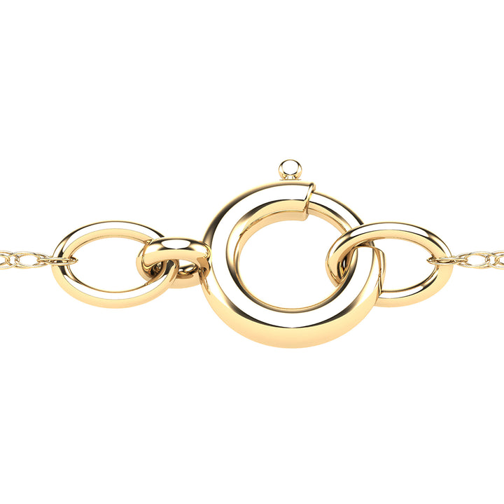 Diamond Cross Pendant in 14K Yellow Gold (1/10 ct. tw.)