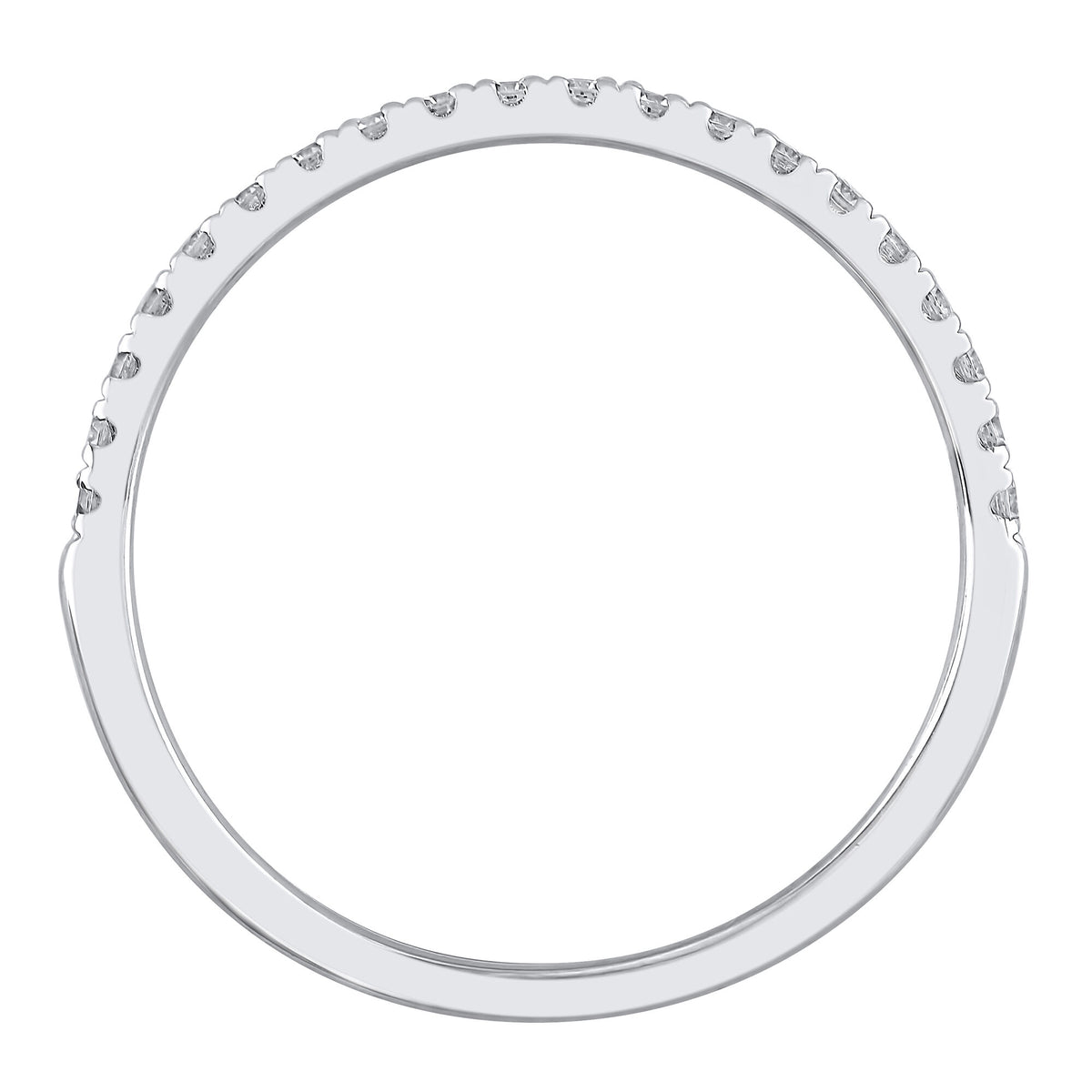 Blue Sapphire and Diamond Ring Insert in 14K White Gold (1/5 ct. tw.)