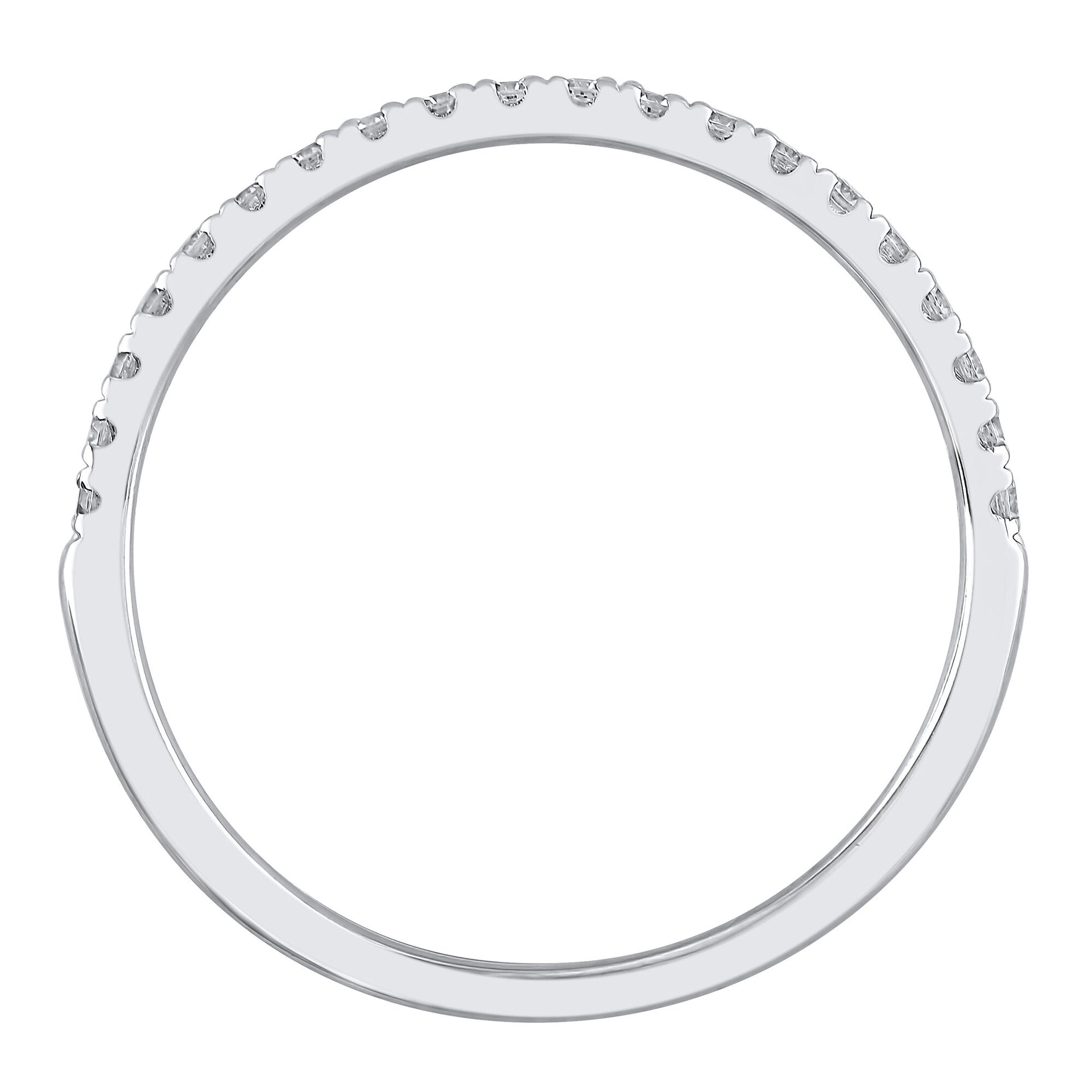 Blue Sapphire and Diamond Ring Insert in 14K White Gold (1/5 ct. tw.)