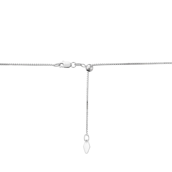Box Chain in 14K White Gold, .85MM