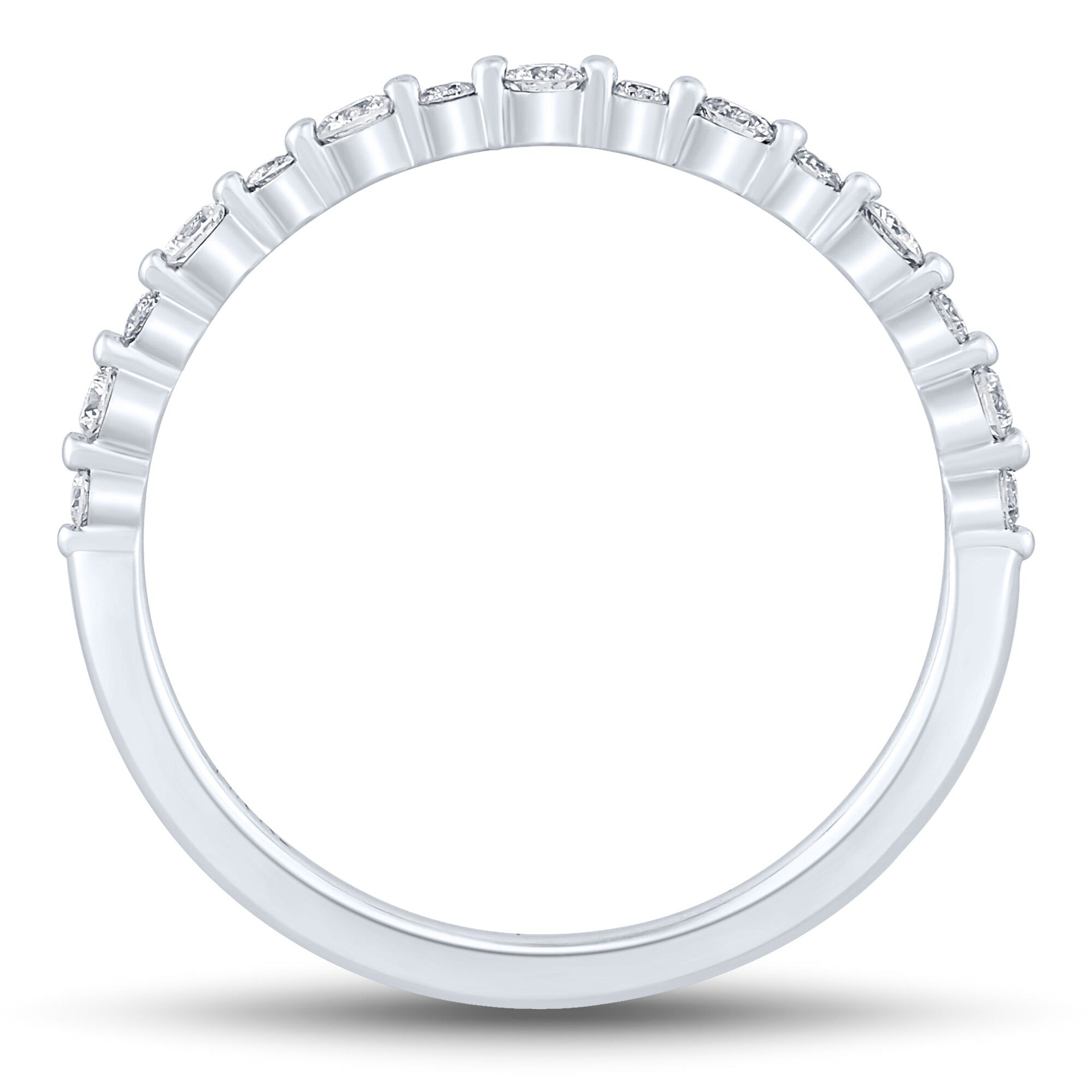 Diamond Shared-Prong Band in 10K White Gold (1/4 ct. tw.)