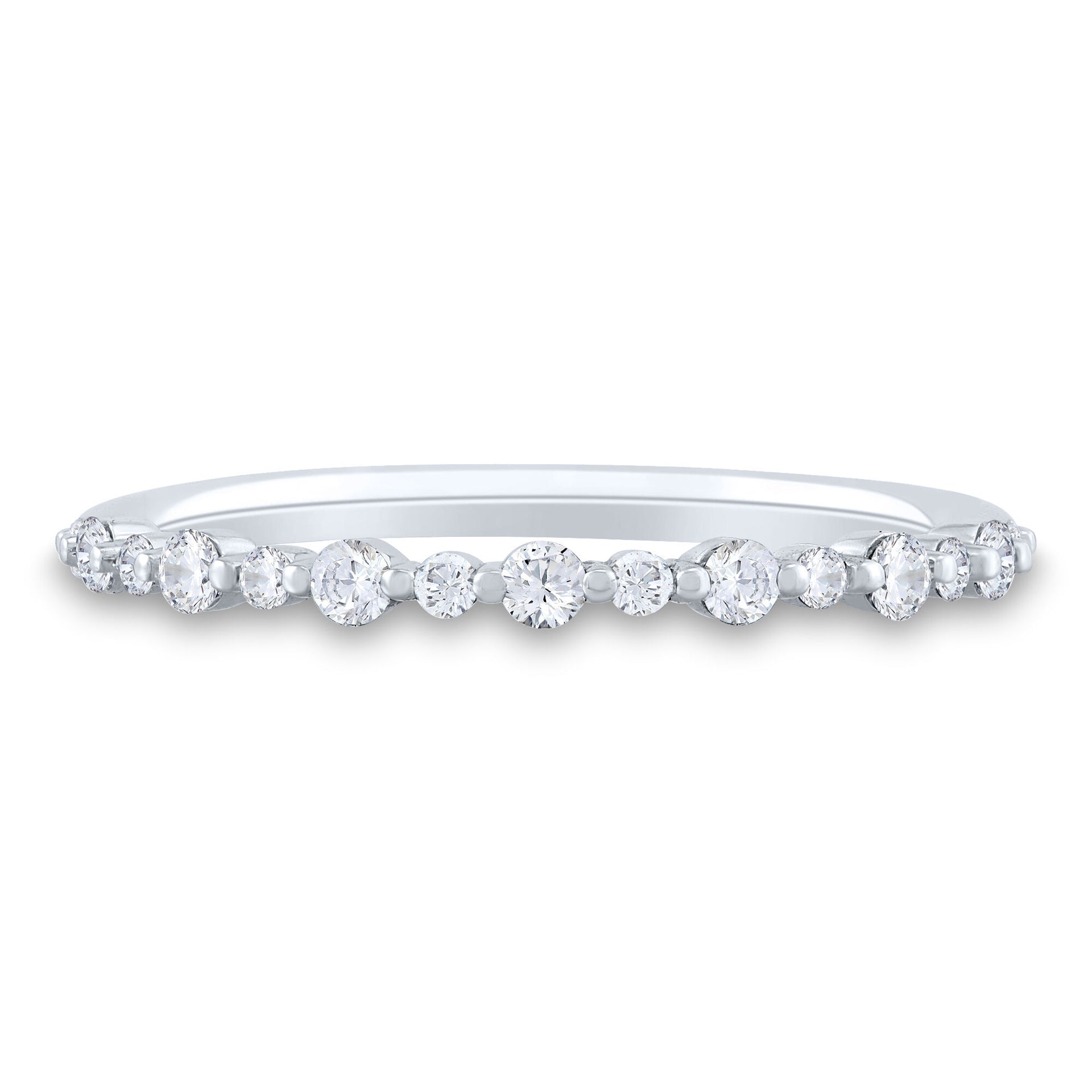Diamond Shared-Prong Band in 10K White Gold (1/4 ct. tw.)