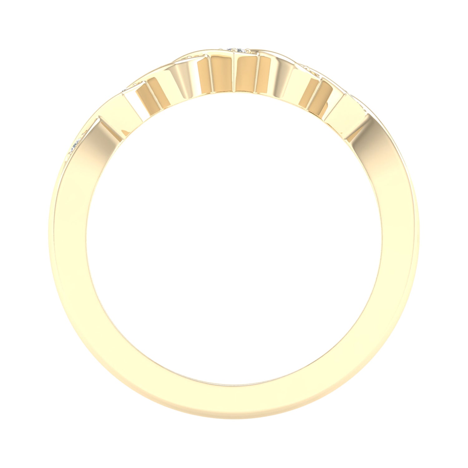 Diamond Accent Band in 10K Yellow Gold