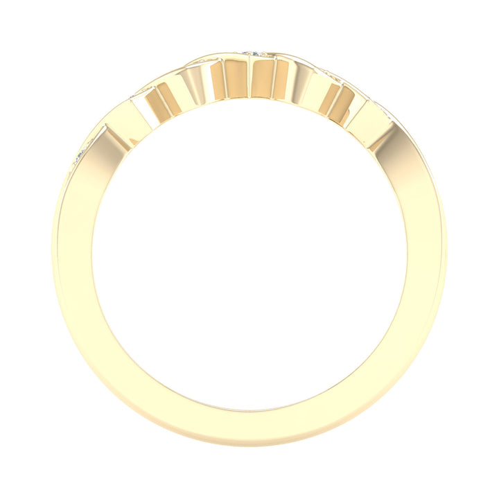 Diamond Accent Band in 10K Yellow Gold
