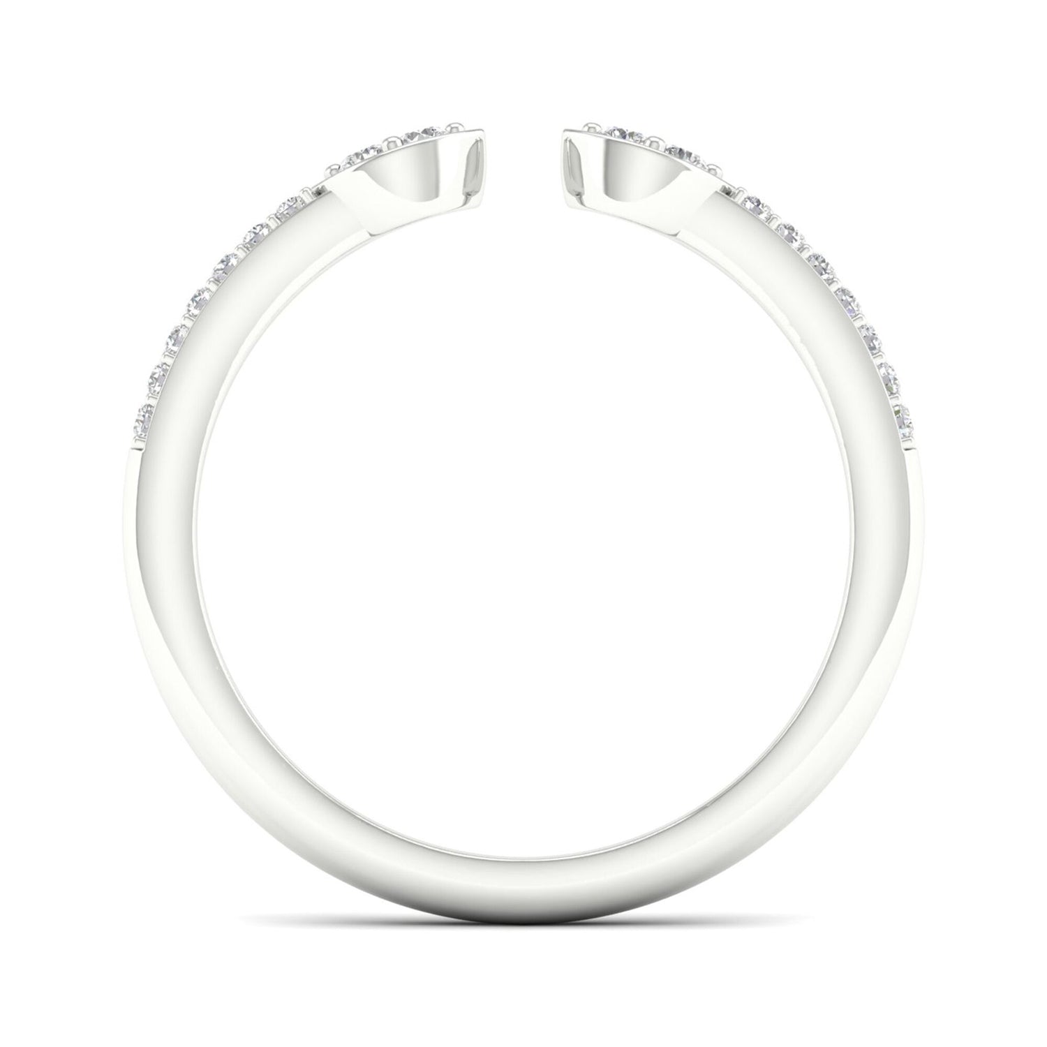 Diamond Cuff Band in 14K White Gold (1/10 ct. tw.)