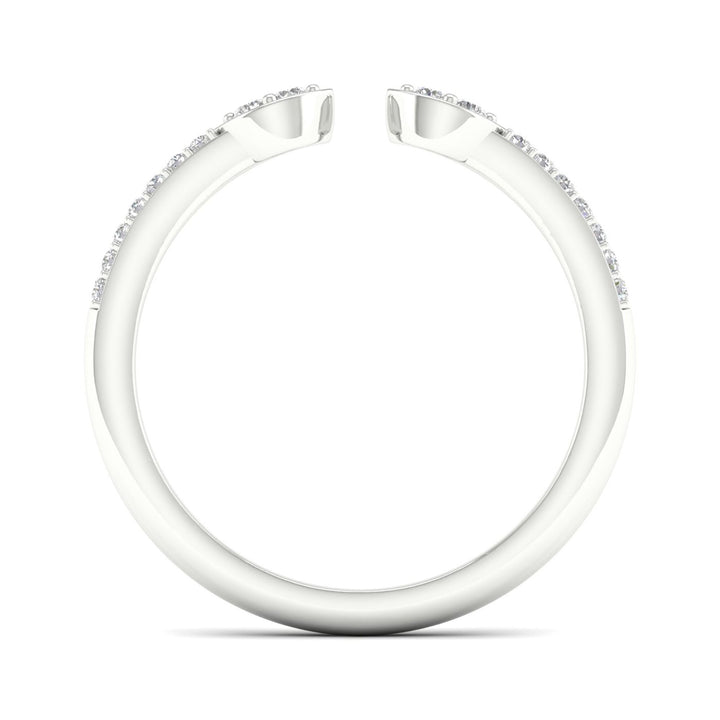 Diamond Cuff Band in 14K White Gold (1/10 ct. tw.)