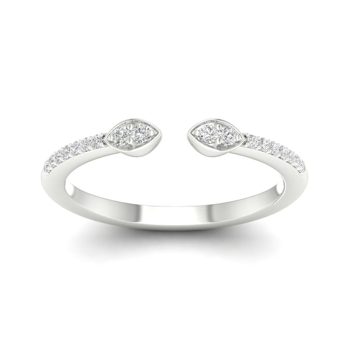 Diamond Cuff Band in 14K White Gold (1/10 ct. tw.)