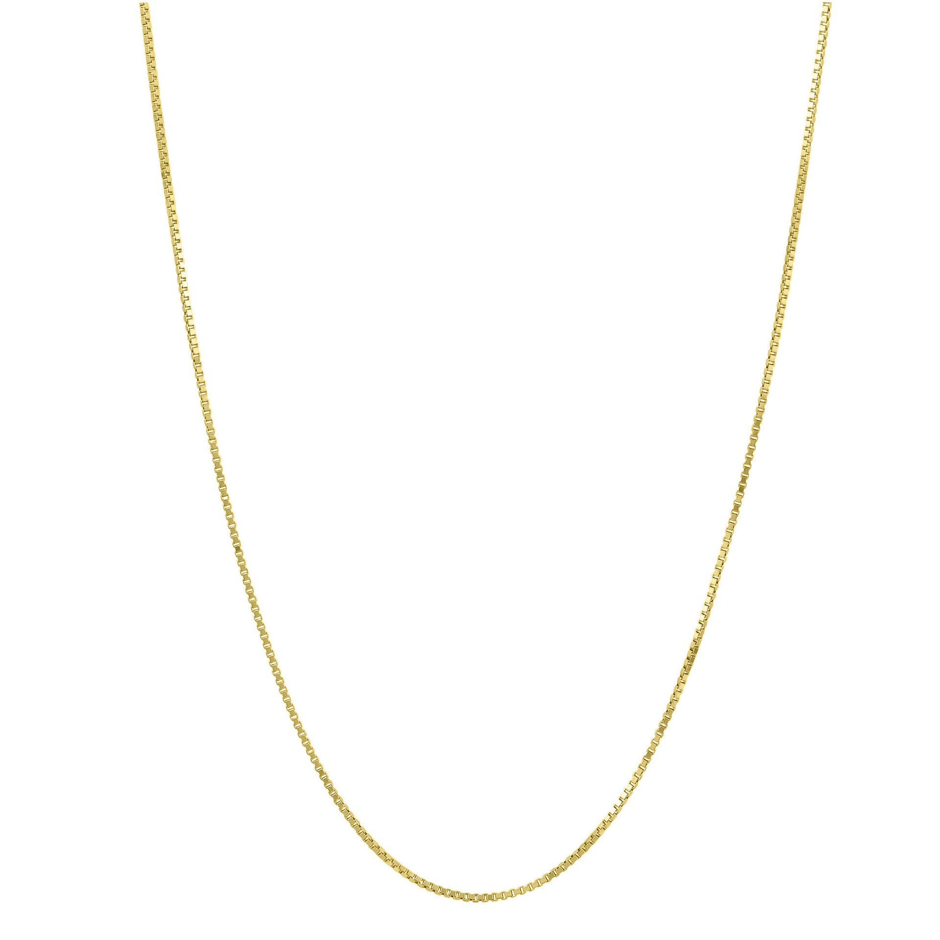 Box Chain in 14K Yellow Gold, .85MM, 18-20"