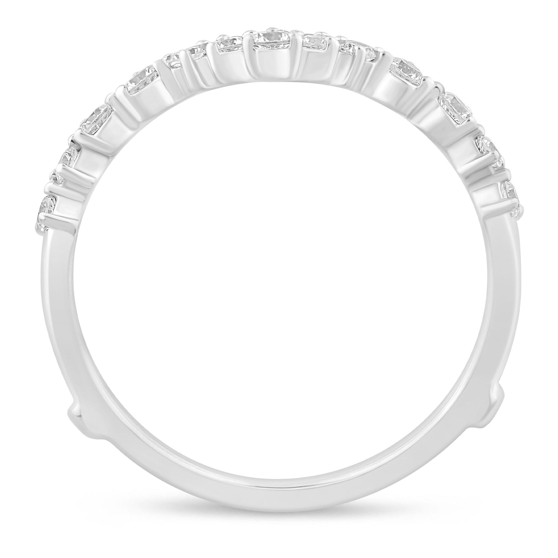 Diamond Chevron Insert in 14K White Gold (1/3 ct. tw.)