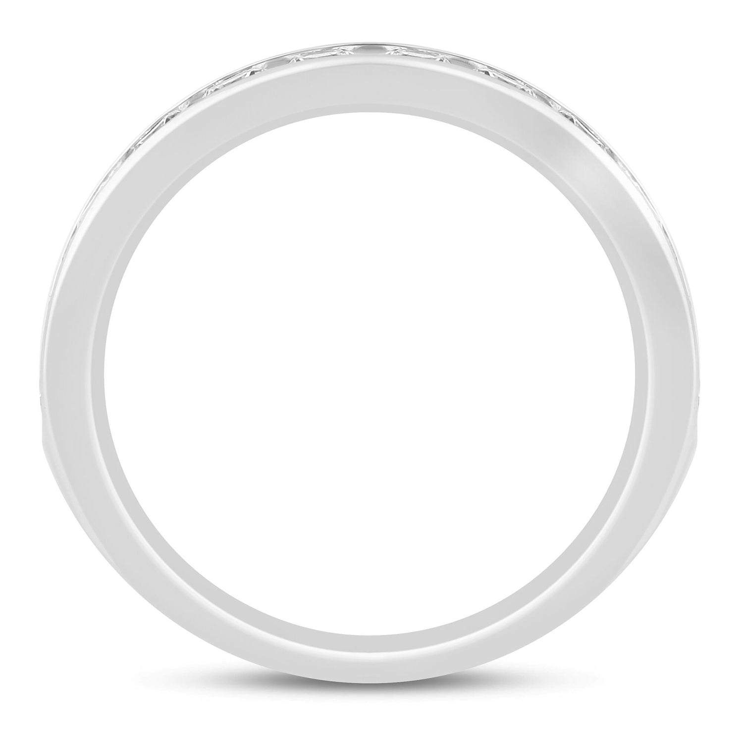 Diamond Channel Band in 14K White Gold (1 ct. tw.)