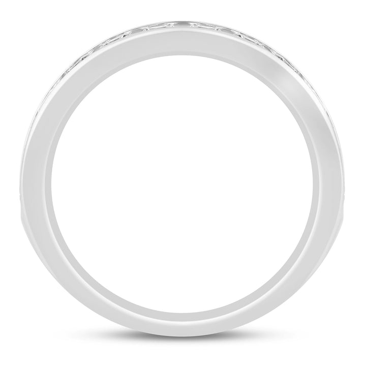Diamond Channel Band in 14K White Gold (1 ct. tw.)