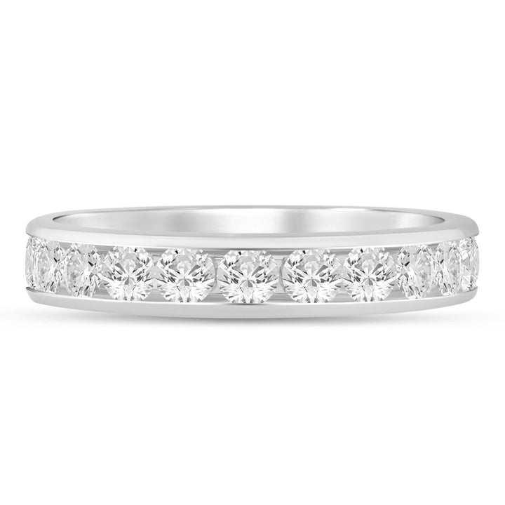 Diamond Channel Band in 14K White Gold (1 ct. tw.)