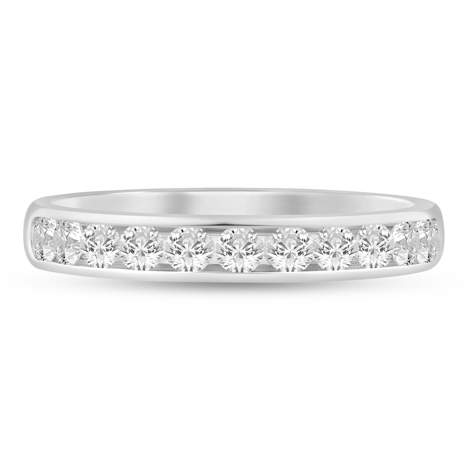 Diamond Channel Band in 14K White Gold (1/2ct. tw.)