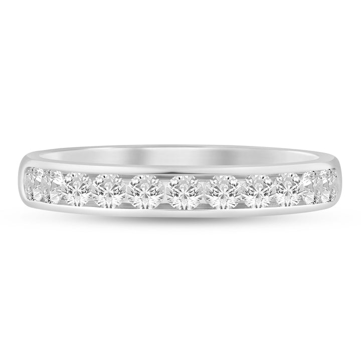 Diamond Channel Band in 14K White Gold (1/2ct. tw.)