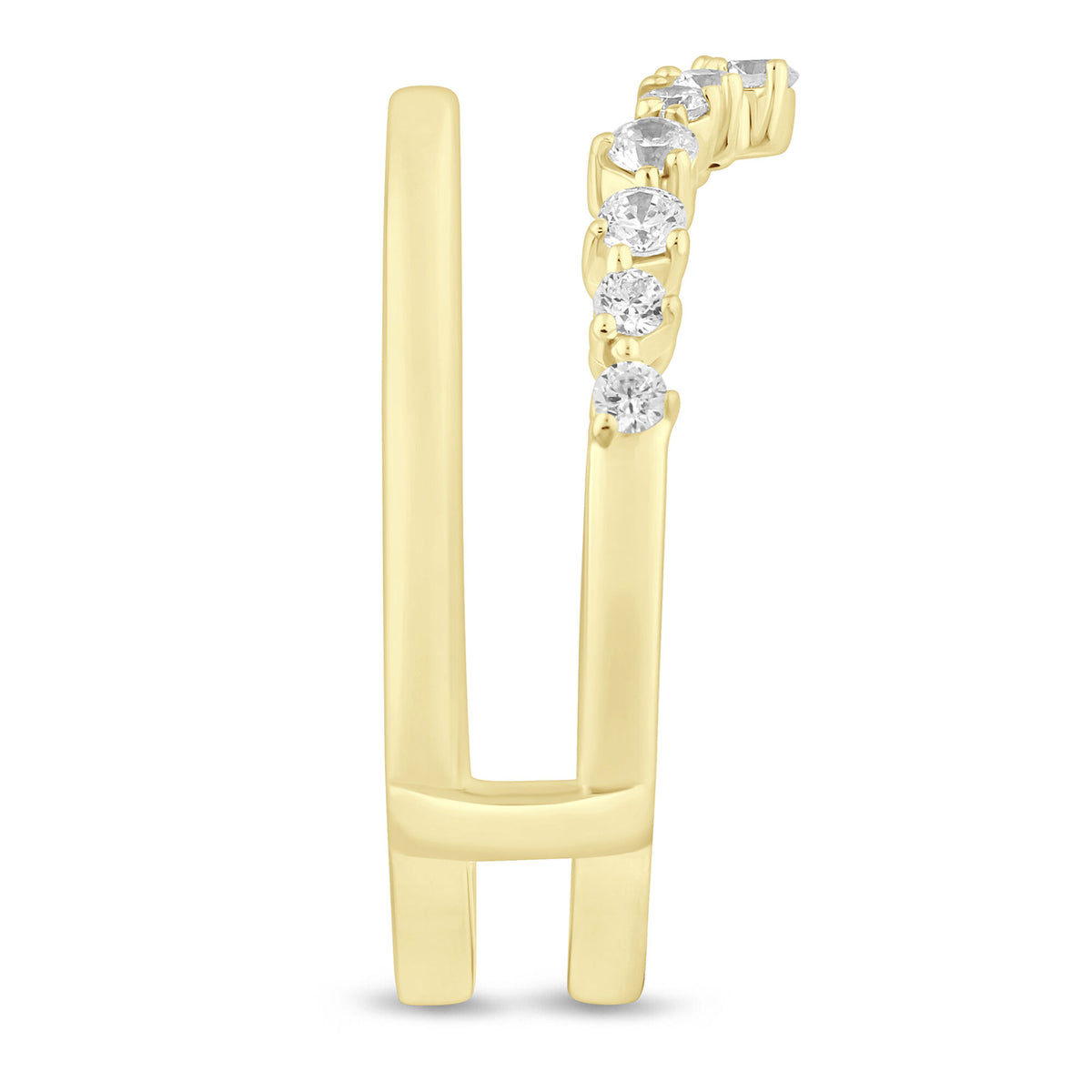 Diamond Chevron Insert in 14K Yellow Gold (1/3 ct. tw.)