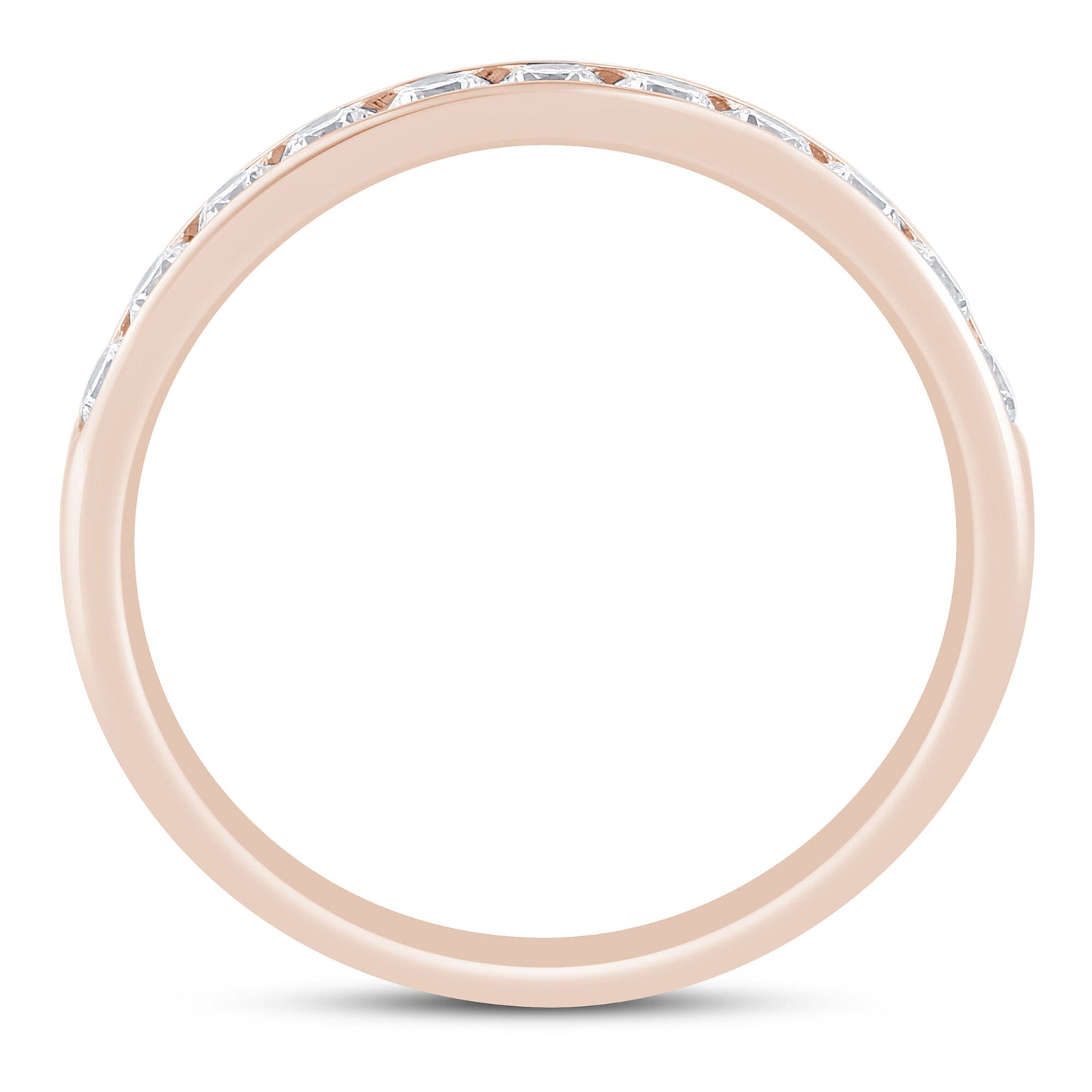 Diamond Channel Band in 14K Rose Gold (1/2 ct. tw.)
