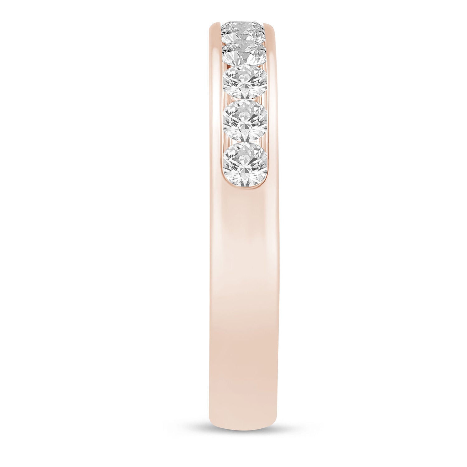 Diamond Channel Band in 14K Rose Gold (1/2 ct. tw.)