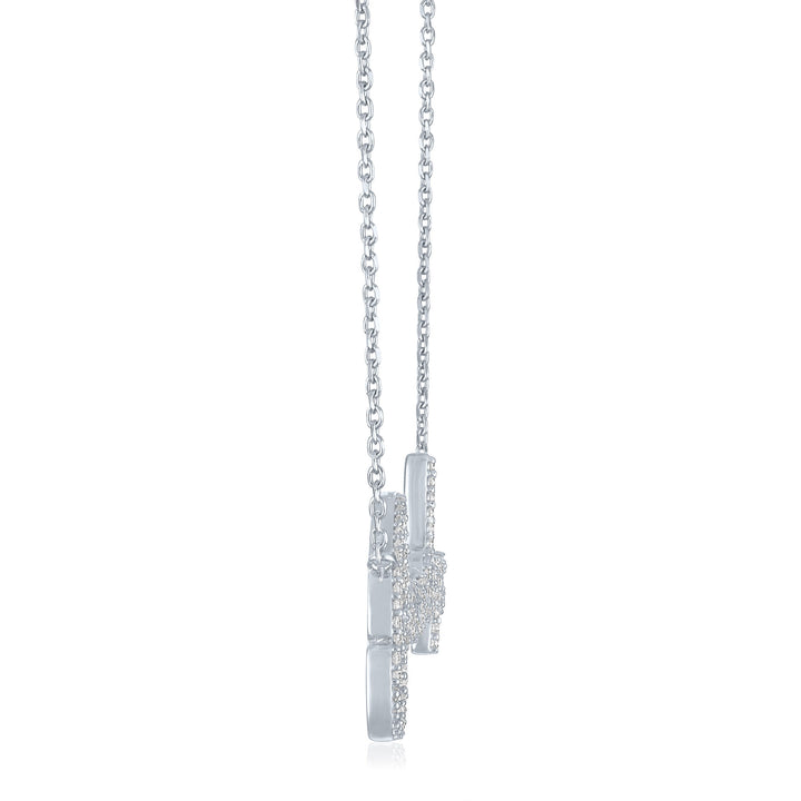Diamond Grandma Necklace in Sterling Silver (3/8 ct. tw.)