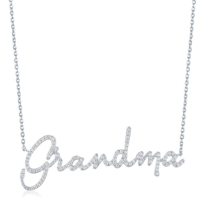 Diamond Grandma Necklace in Sterling Silver (3/8 ct. tw.)