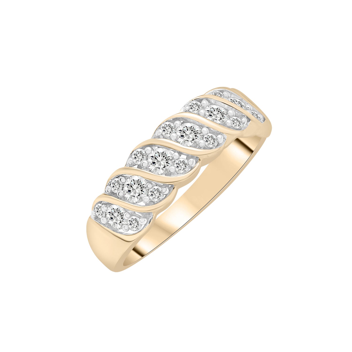 Diamond Band in 10K Yellow Gold (1/2 ct. tw.)
