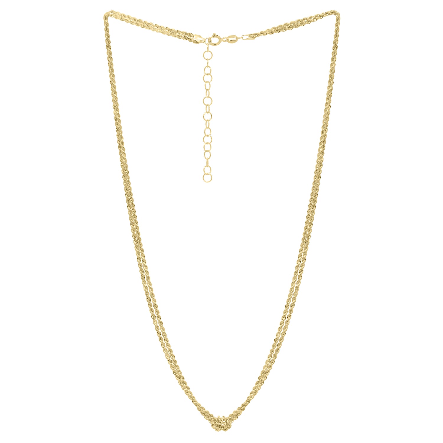 Rope Knot Necklace in 14K Yellow Gold)