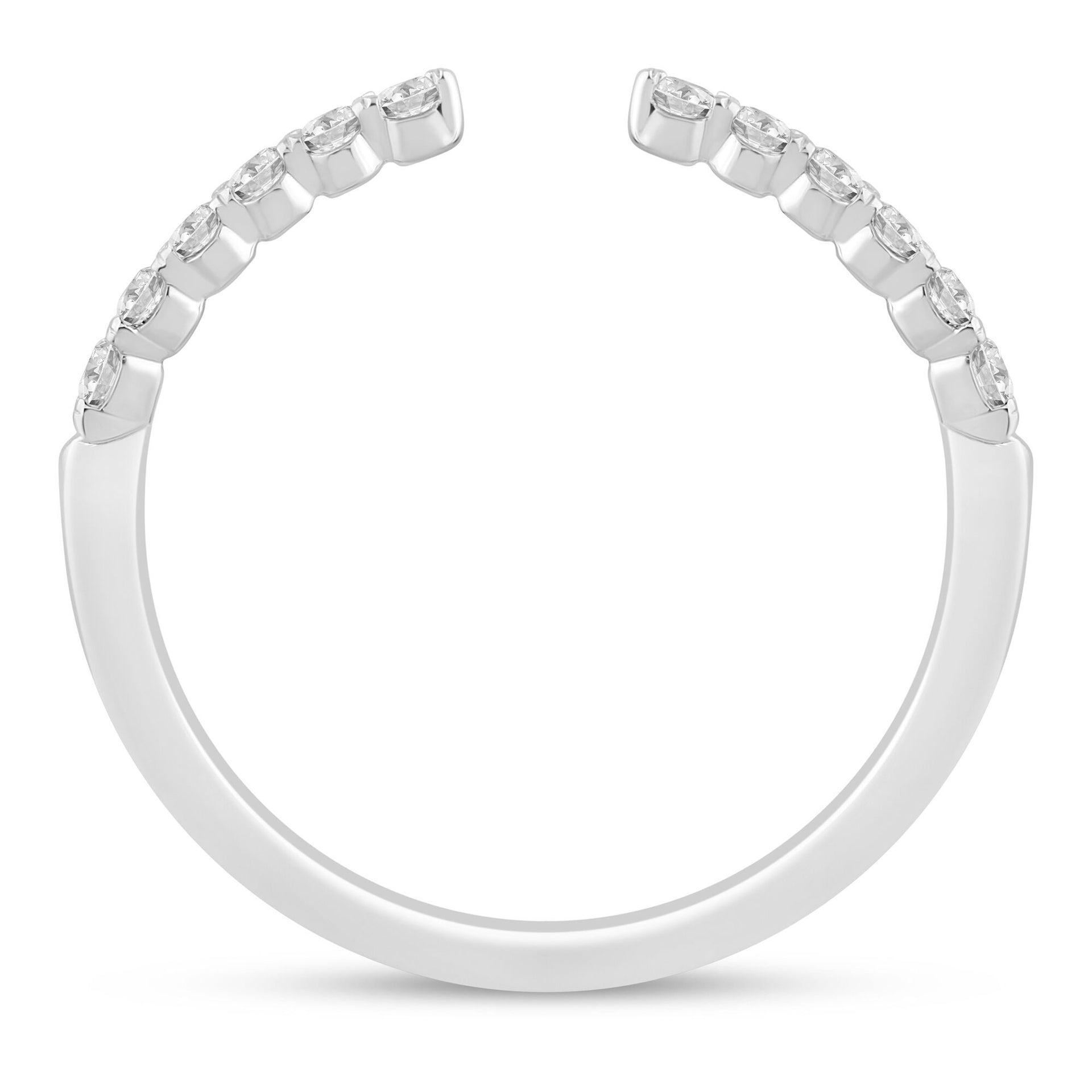 Round Diamond Open Band in 14K White Gold (1/4 ct. tw.)