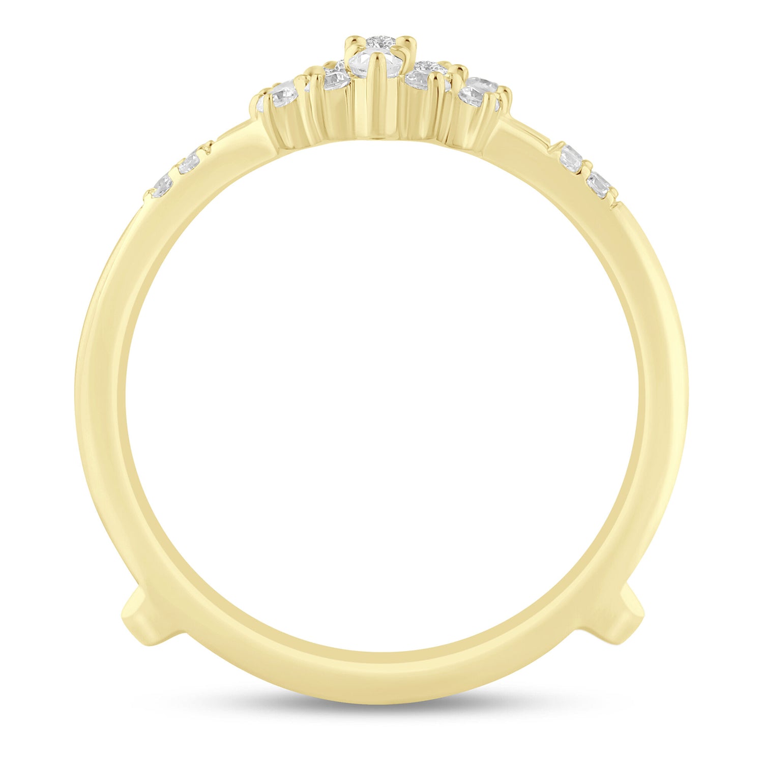 Marquise-Cut Tiara Diamond Ring Insert in 14K Yellow Gold (1/4 ct. tw.)