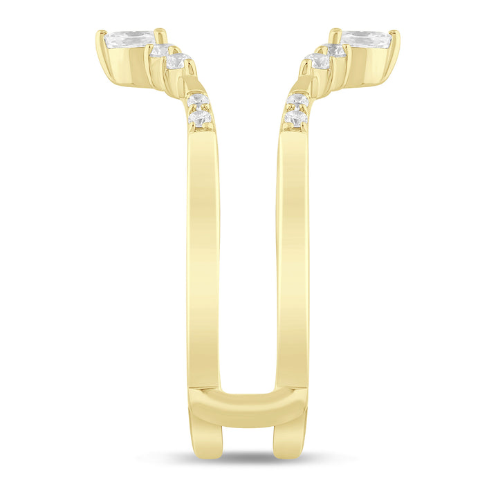 Marquise-Cut Tiara Diamond Ring Insert in 14K Yellow Gold (1/4 ct. tw.)