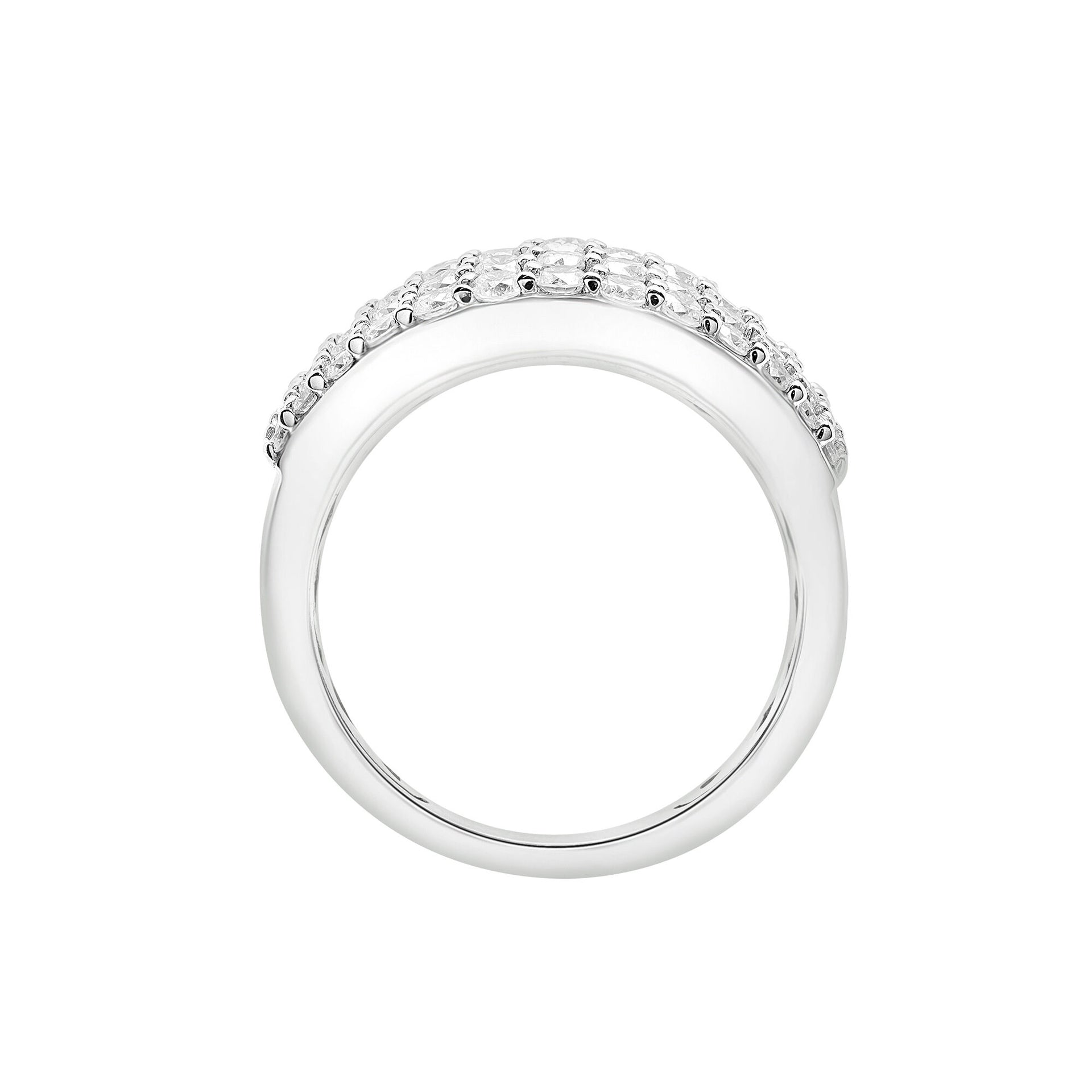 Diamond Multi-Row Band in 14K White Gold (2 ct. tw.)