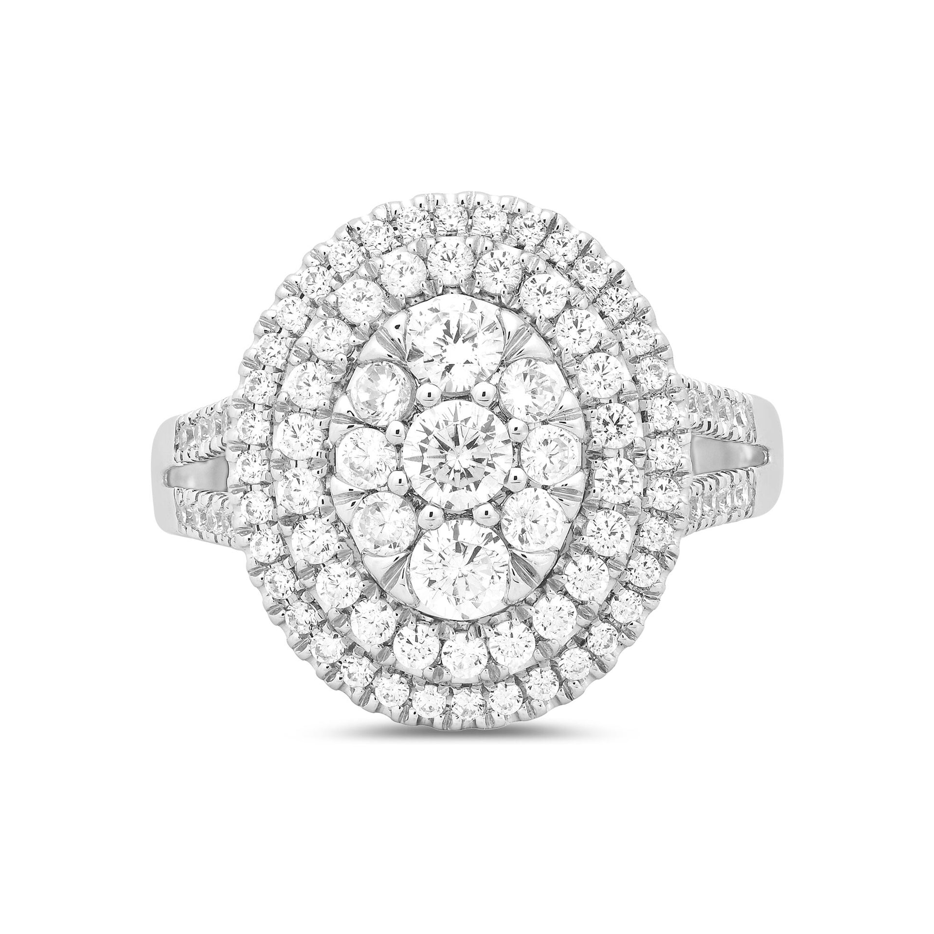 Diamond Engagement Ring in 10K White Gold (1 1/2 ct. tw.)