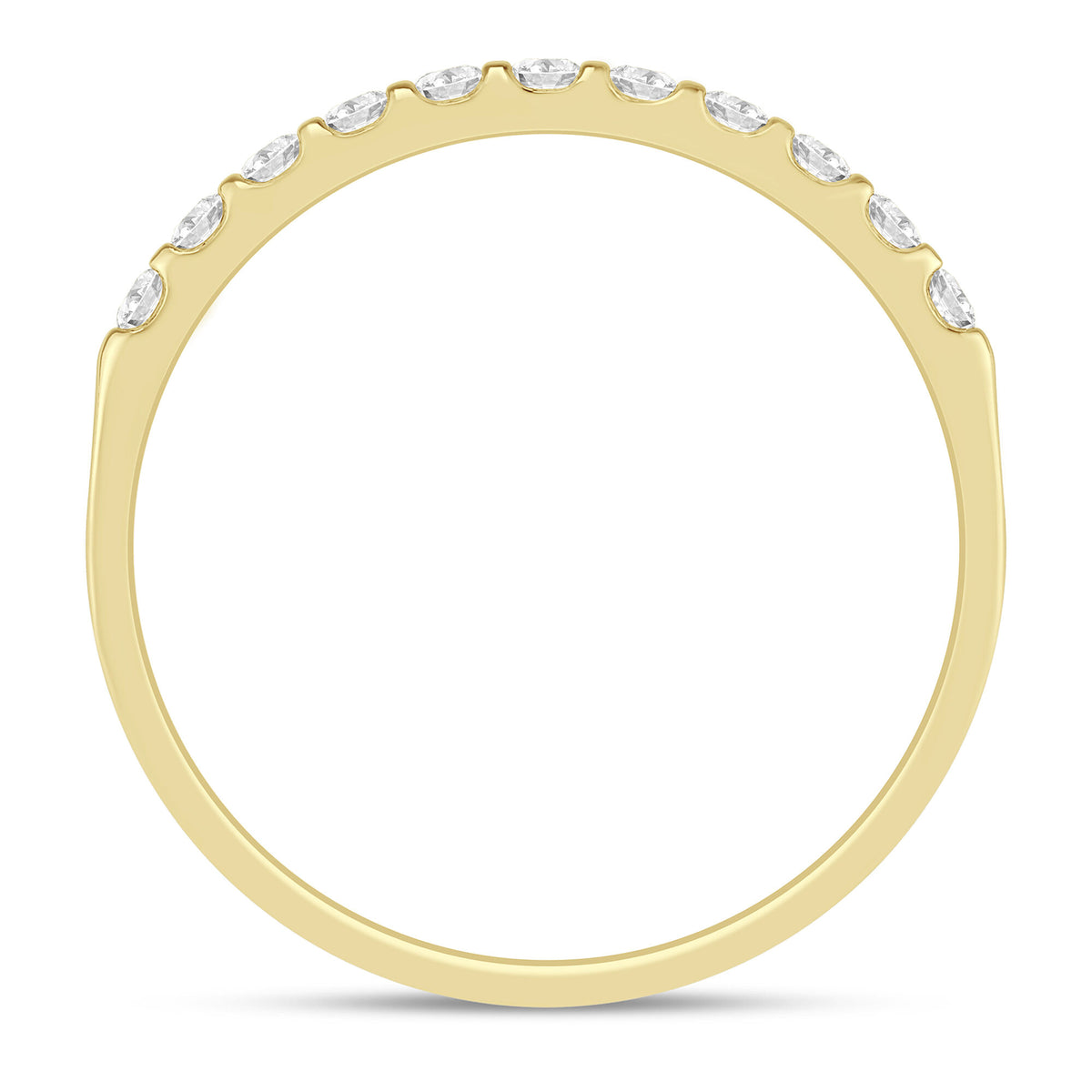 Diamond Band in 10K Yellow Gold (1/7 ct. tw.)