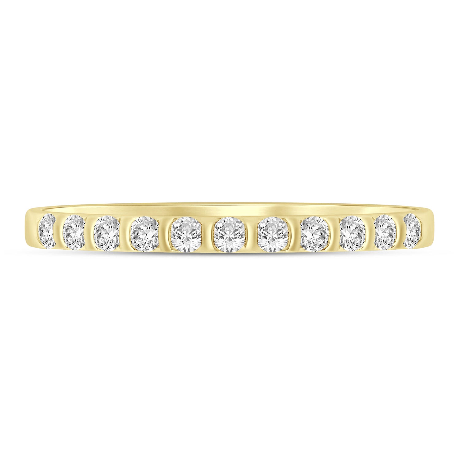 Diamond Band in 10K Yellow Gold (1/7 ct. tw.)