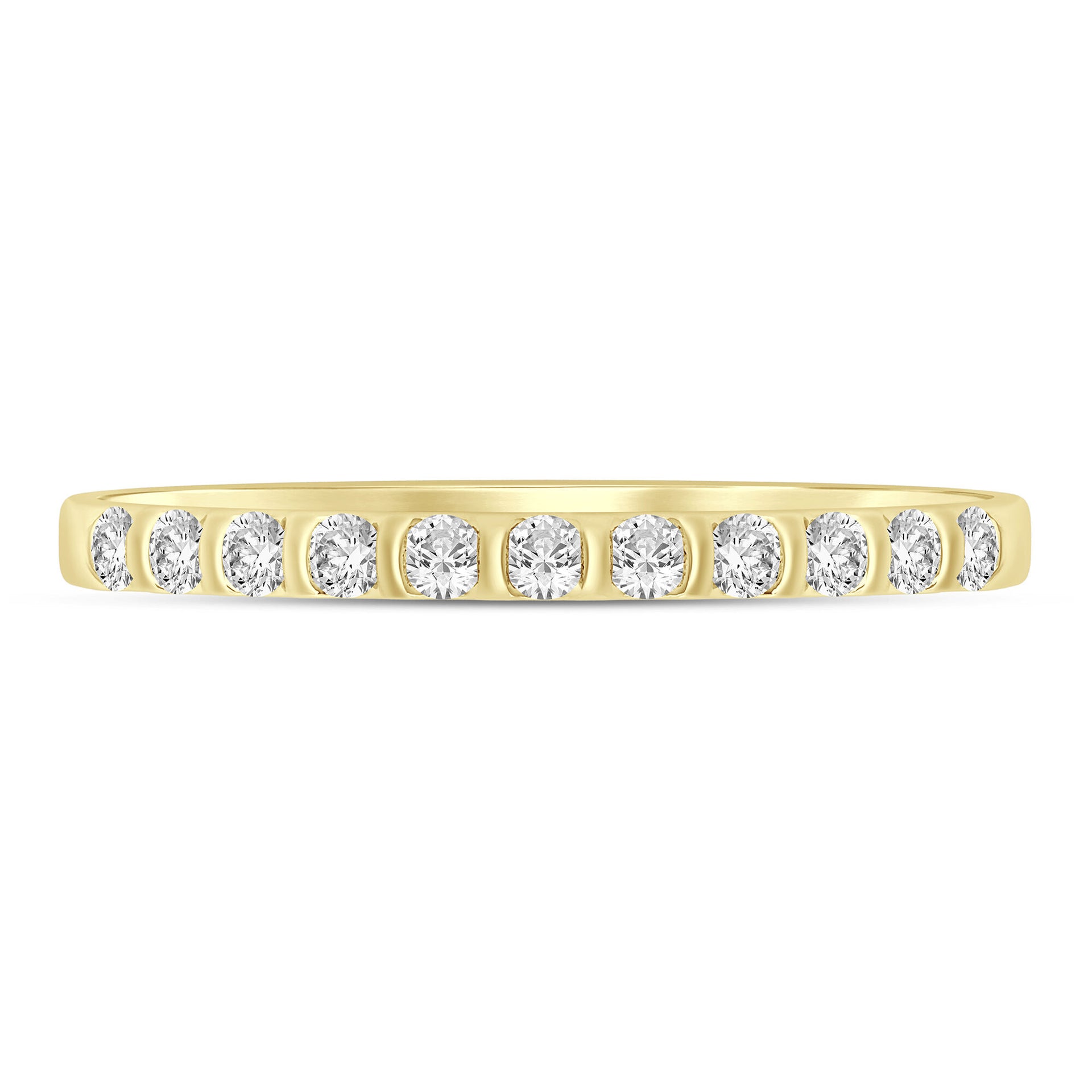 Diamond Band in 10K Yellow Gold (1/7 ct. tw.)
