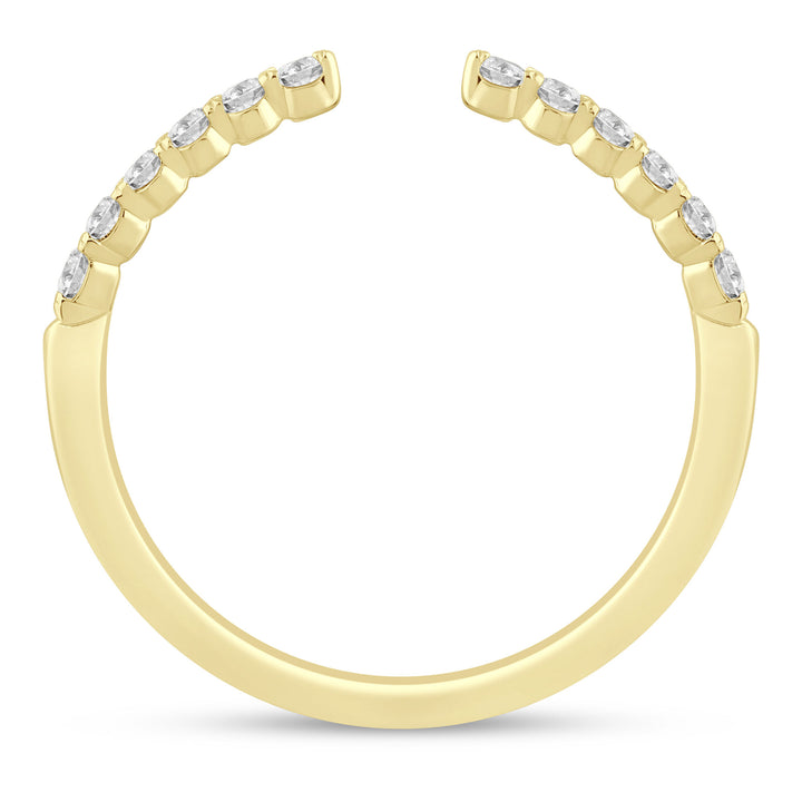 Round Diamond Open Band in 14K Yellow Gold (1/4 ct. tw.)