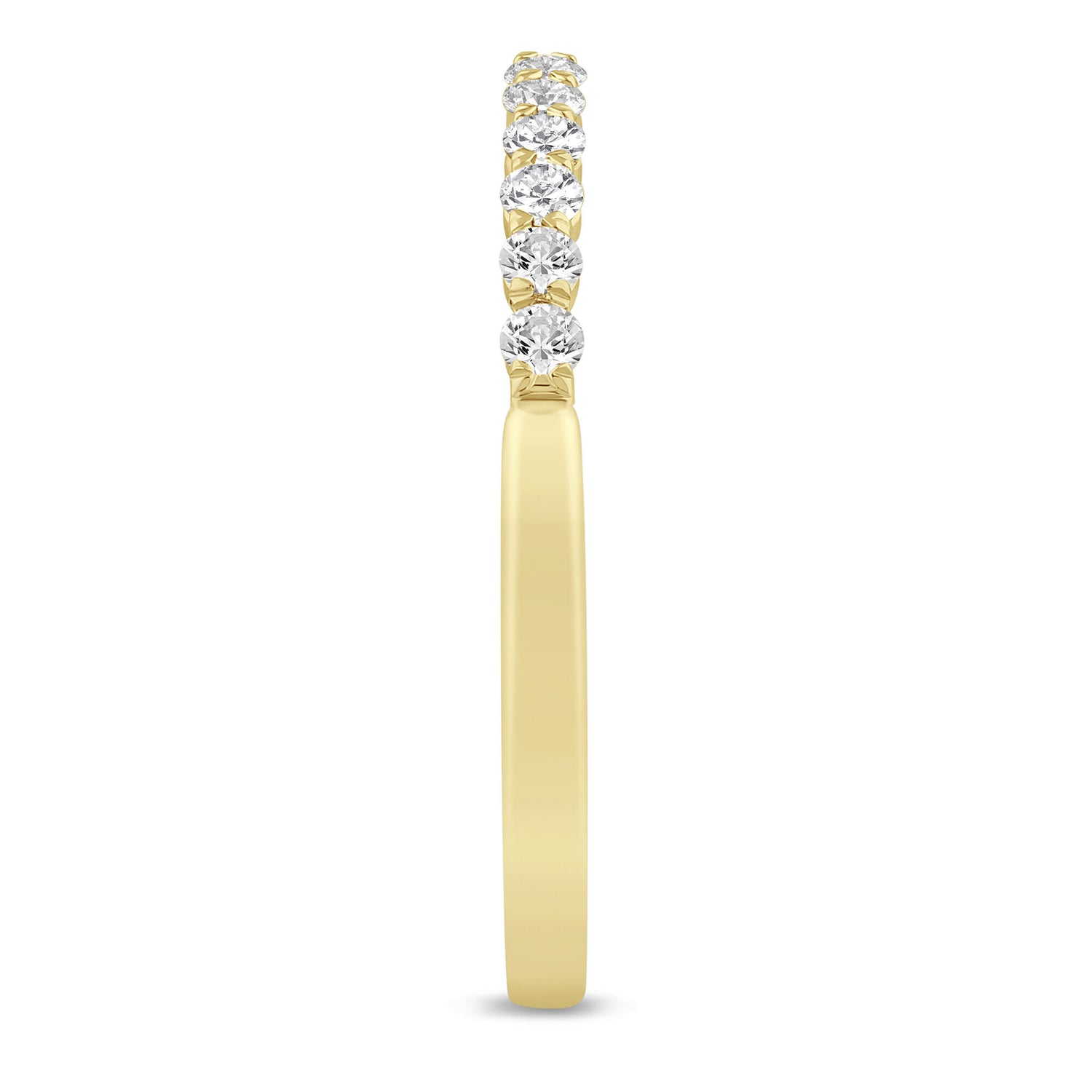 Round Diamond Open Band in 14K Yellow Gold (1/4 ct. tw.)
